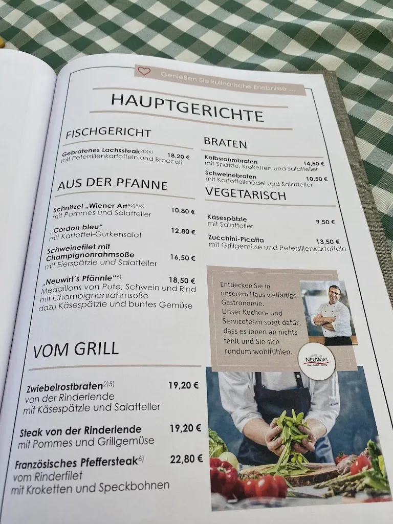 Menu_Neuwirt Hotel-Gasthof-Catering_Rain_immagine_1