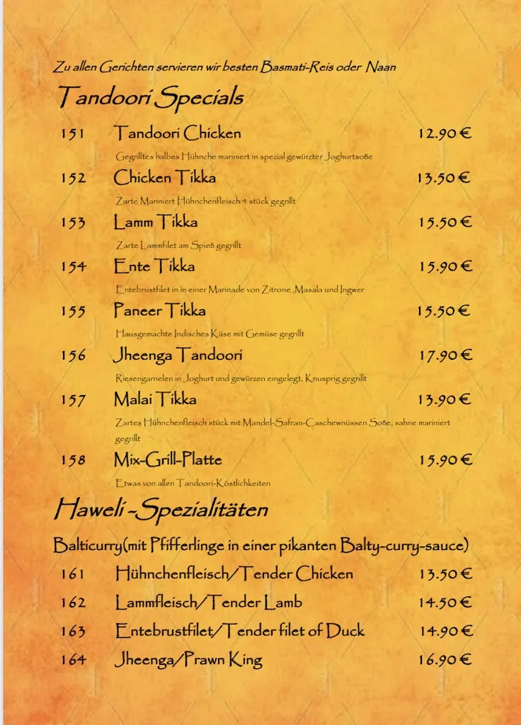 Menu_Restaurant Haweli_Rain_image_1