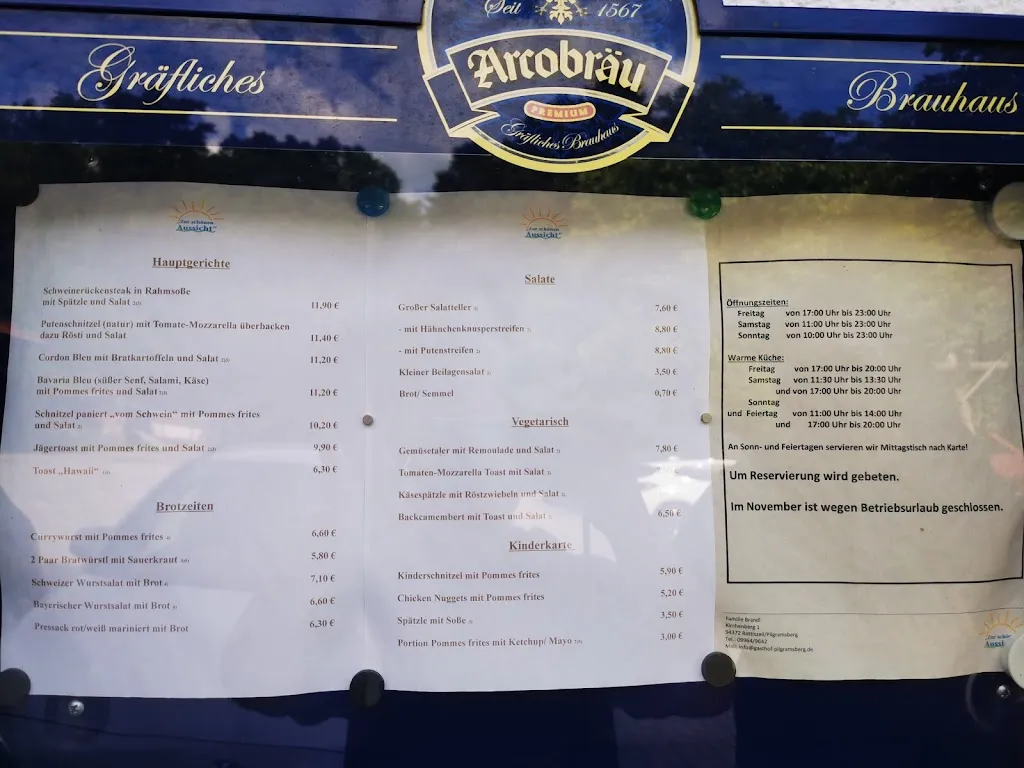 Menu_Gasthof Zur Schönen Aussicht Inh. Fam. Brandl_Rattiszell_image_1
