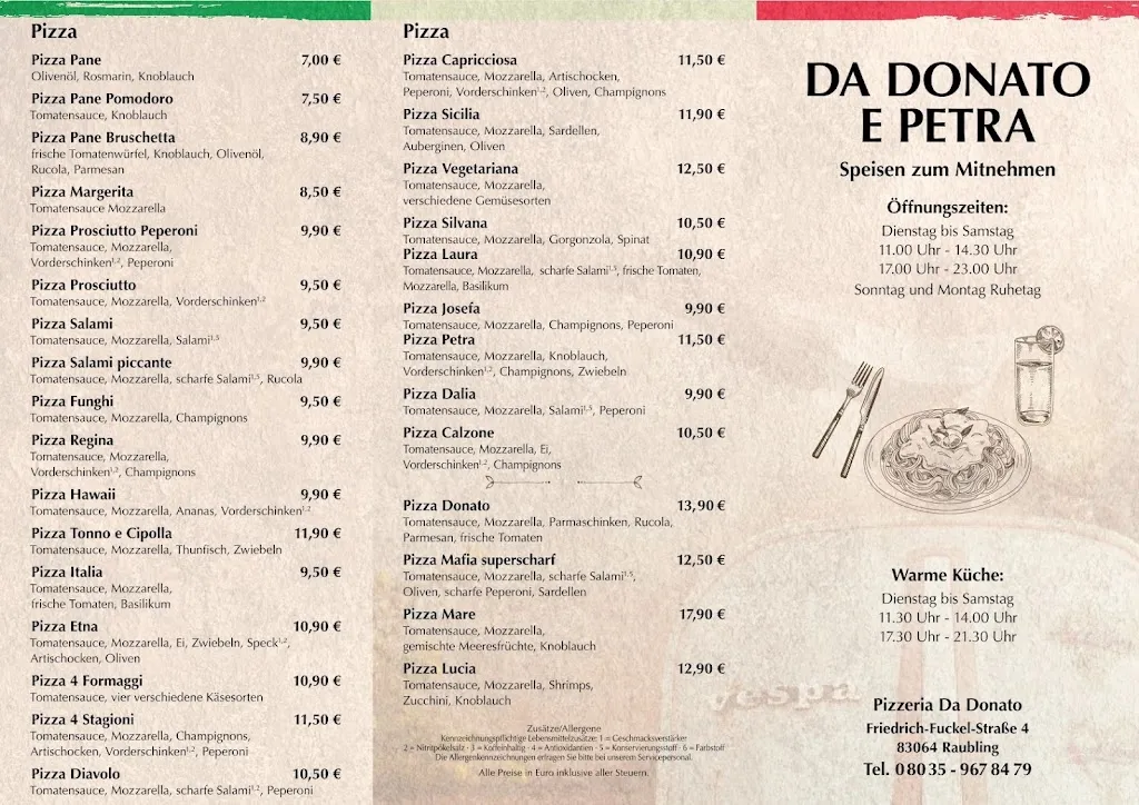 Menu_Pizzeria Da Donato_Raubling_image_2