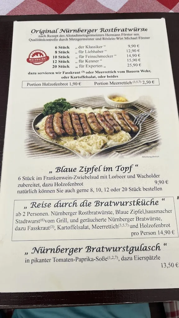 Menu_Bratwurst Röslein_Nürnberg_image_3
