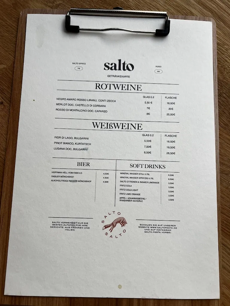 Menu_Salto Pastawerk & Osteria_Fürth_immagine_2