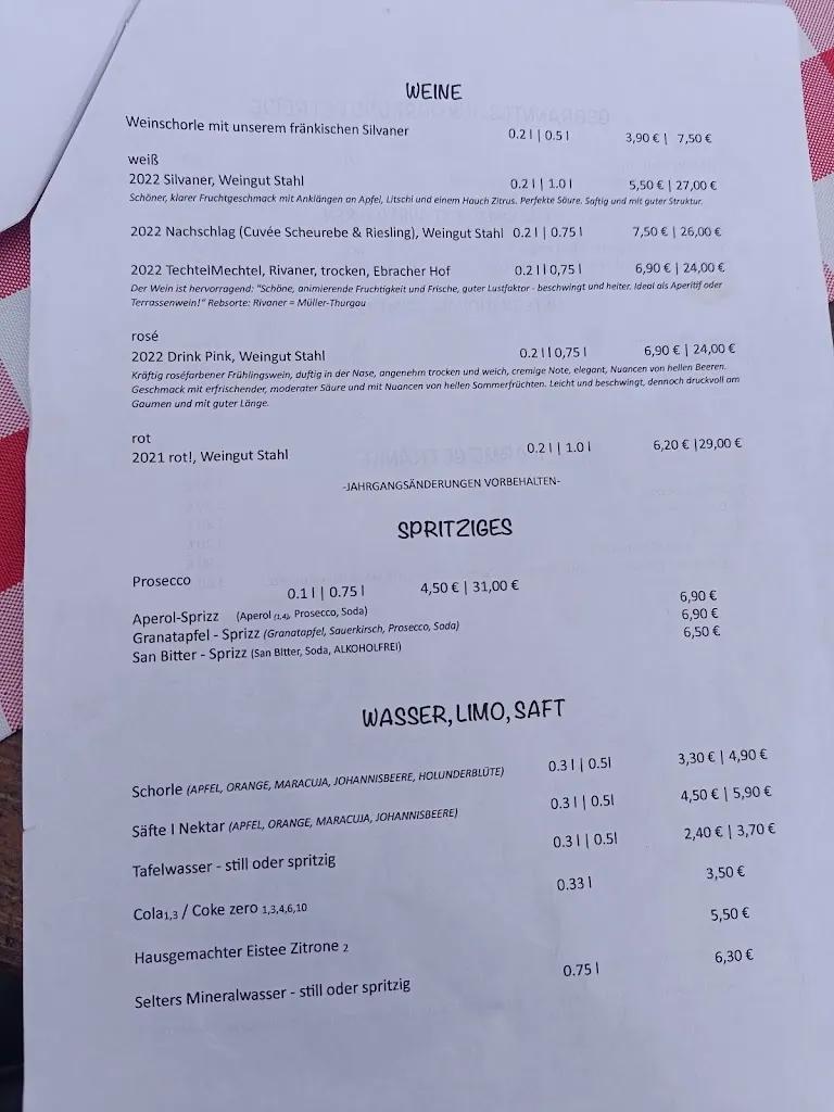 Menu_Restaurant Burgwächter_Nürnberg_immagine_2