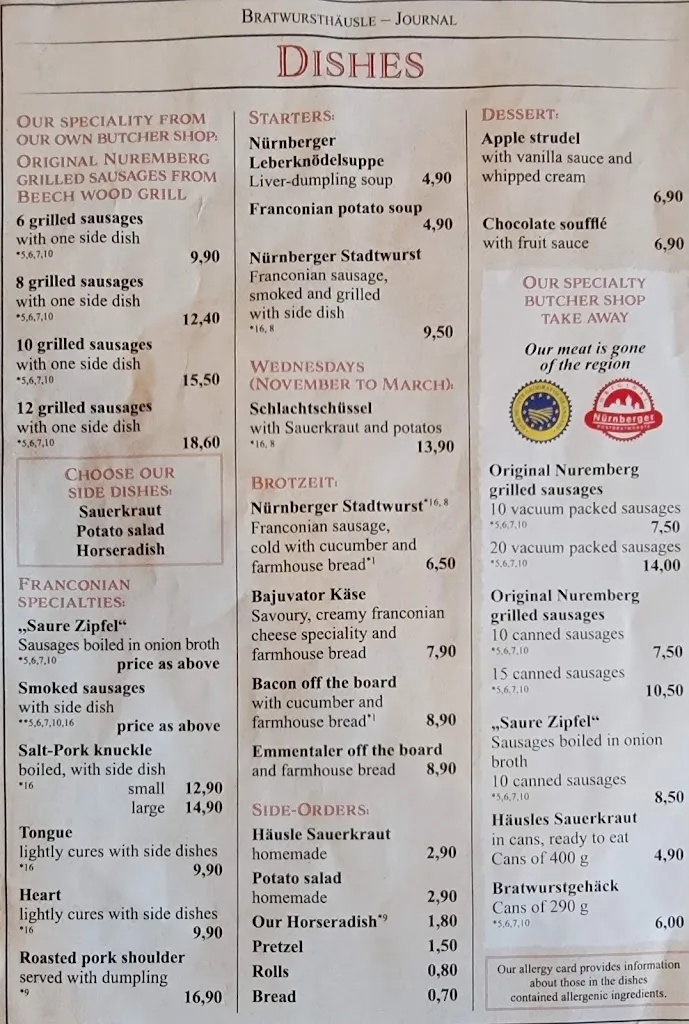 Menu_Bratwursthäusle_Nürnberg_image_2
