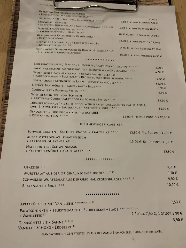 Menu_Brauereigaststätte Kneitinger_Regensburg_image_1