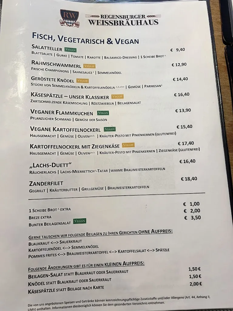 Menü_Regensburger Weissbräuhaus_Regensburg_Bild_3