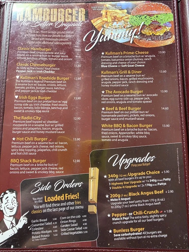 Menu_Sam Kullman's Diner Regensburg_Regensburg_image_1