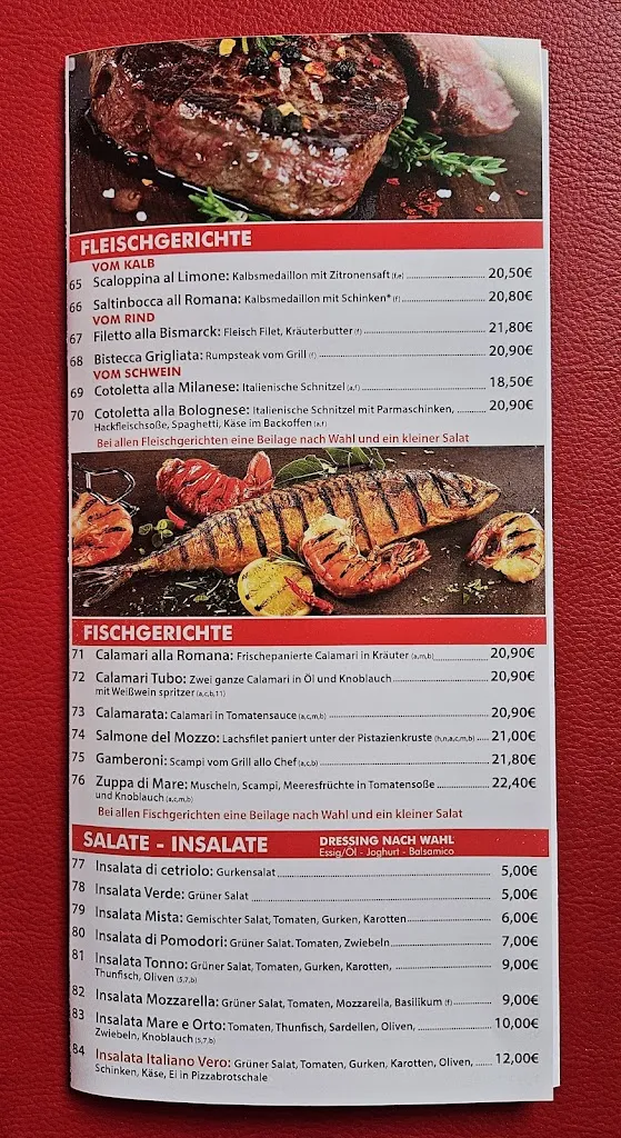 Menu_L'italiano Vero Ristorante Pizzeria & Gasthof Vero_Liebenzell_image_3