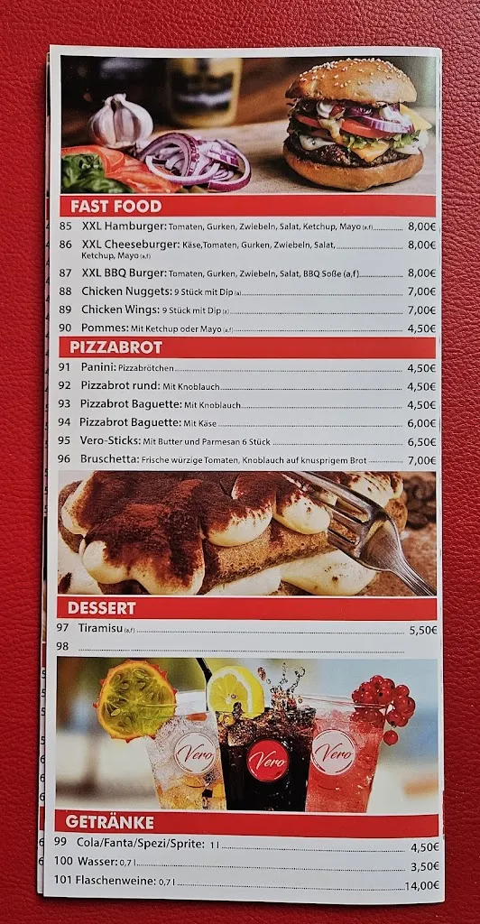 Menu_L'italiano Vero Ristorante Pizzeria & Gasthof Vero_Liebenzell_image_4