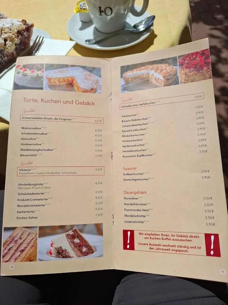 Menu_Schweigert Konditorei Café_Liebenzell_immagine_1