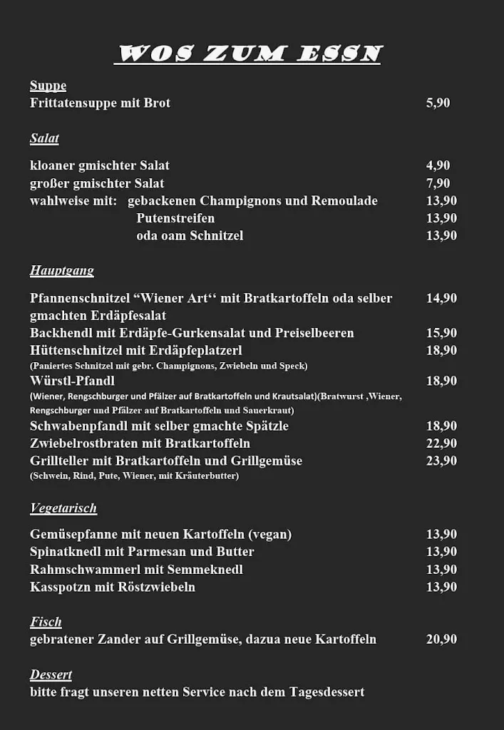 Menu_Arberhütte Regensburg_Regensburg_immagine_1
