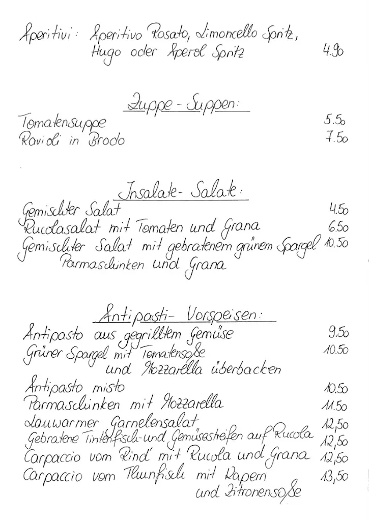 Menu_Restaurant Da Pietro e Fabio_Regensburg_immagine_2