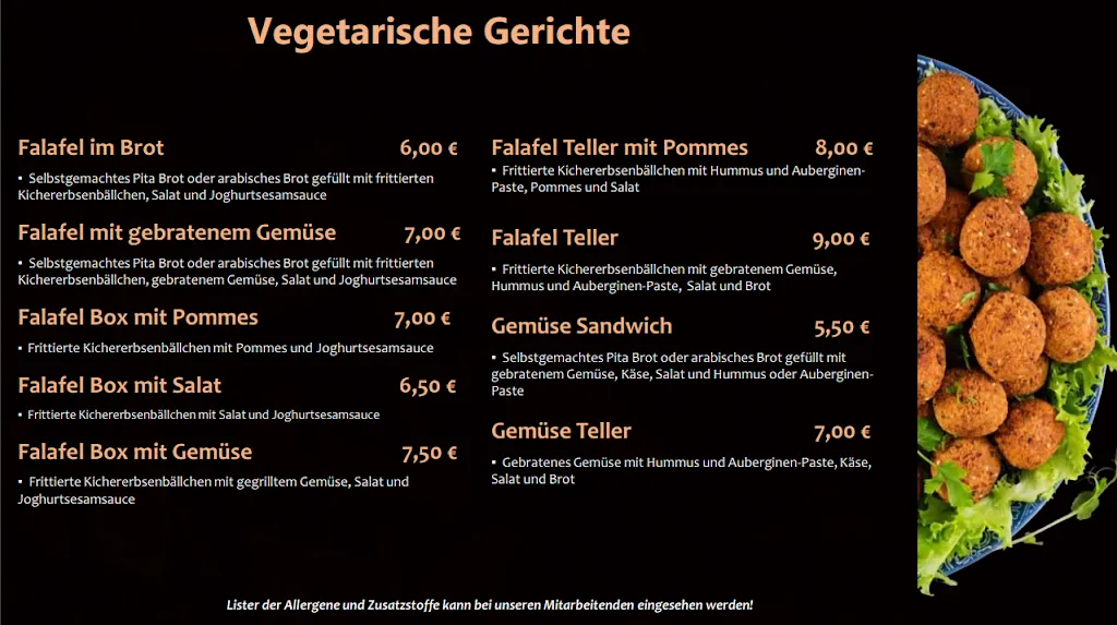 Menu_Jerusalem - Arabische Spezialitäten - Regensburg_Regensburg_image_1