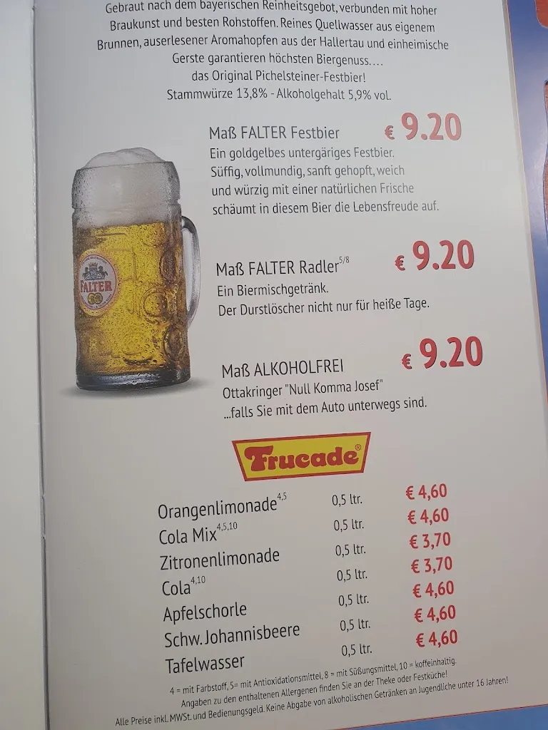 Menu_Privatbrauerei J. B. Falter Regen_Regen_image_1