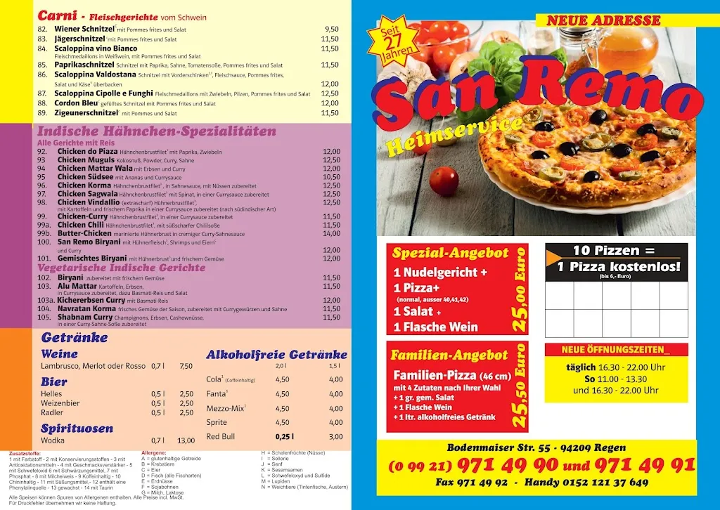 Menu_Pizzeria San Remo Heimservice_Regen_image_2