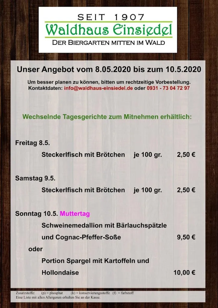 Menu_Waldhaus Einsiedel_Rimpar_immagine_1