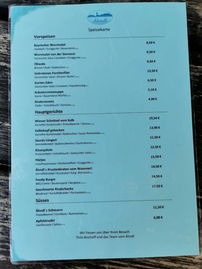 Menu_Gaststätte Ähndl_Staffelsee_immagine_1
