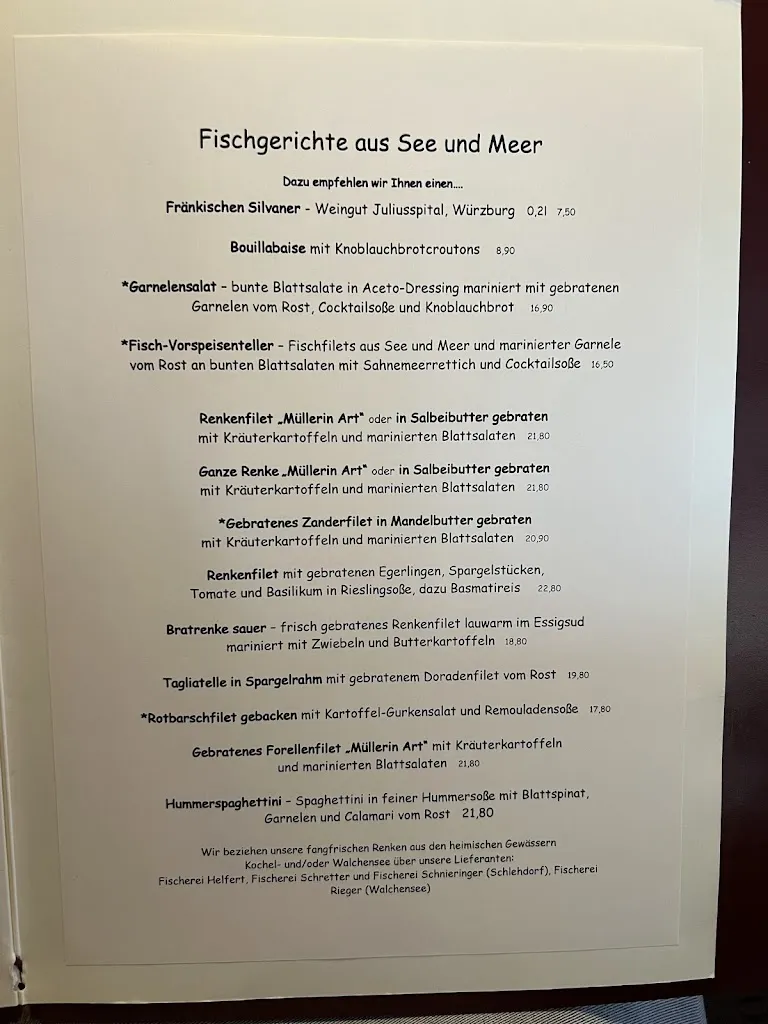 Menu_Landgasthaus Fischerwirt, Skowronek Gastro GmbH_Schlehdorf_image_1