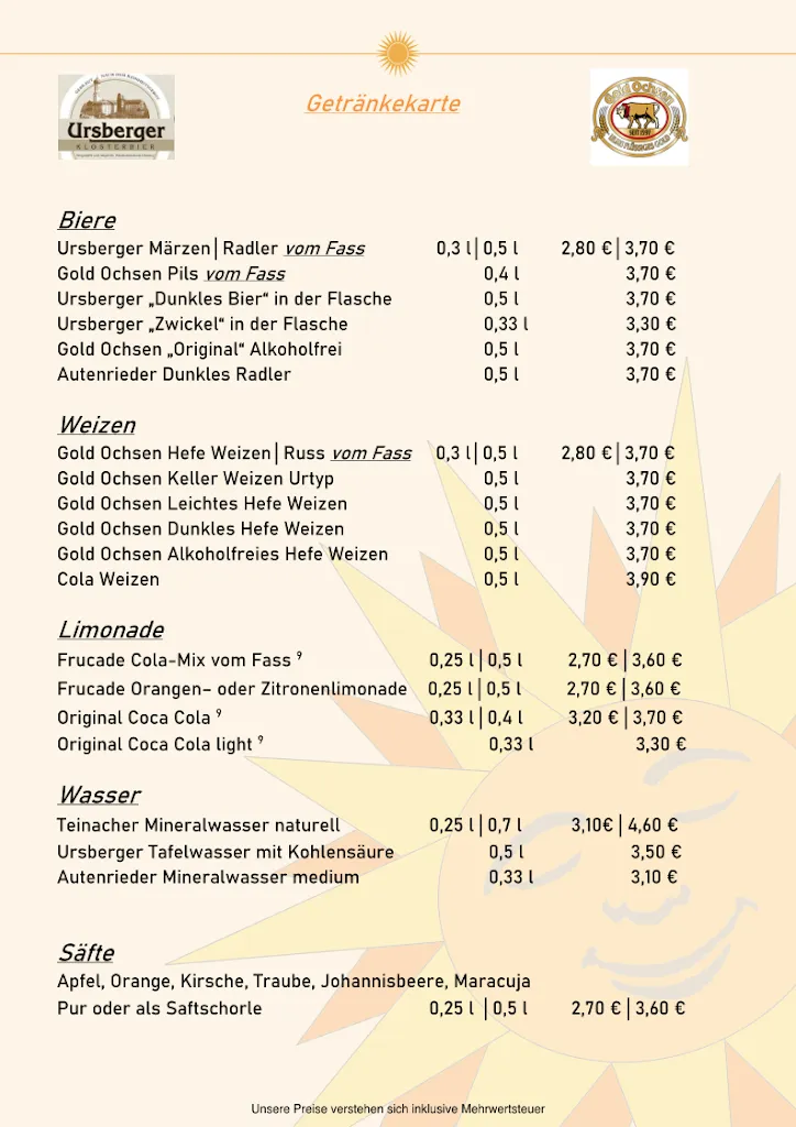 Menu_Gasthof zur Sonne_Röfingen_immagine_2
