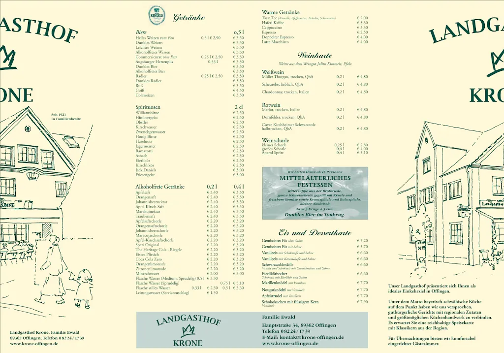 Menu_Landgasthof Krone_Offingen_immagine_1