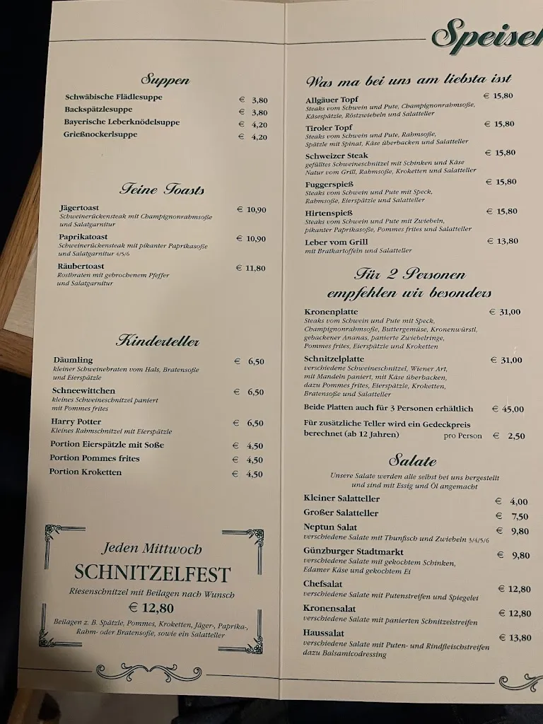 Menu_Landgasthof Krone_Offingen_immagine_4