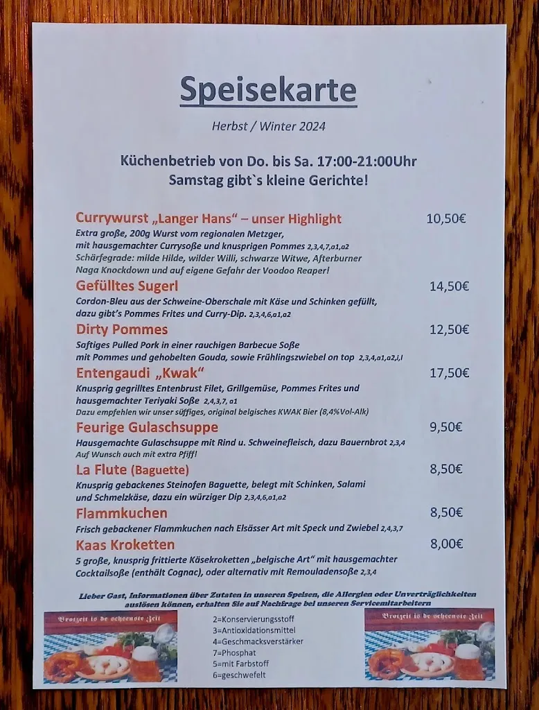 Menu_Bei Krügers im Gasthaus zum Sepp_Roding_image_1