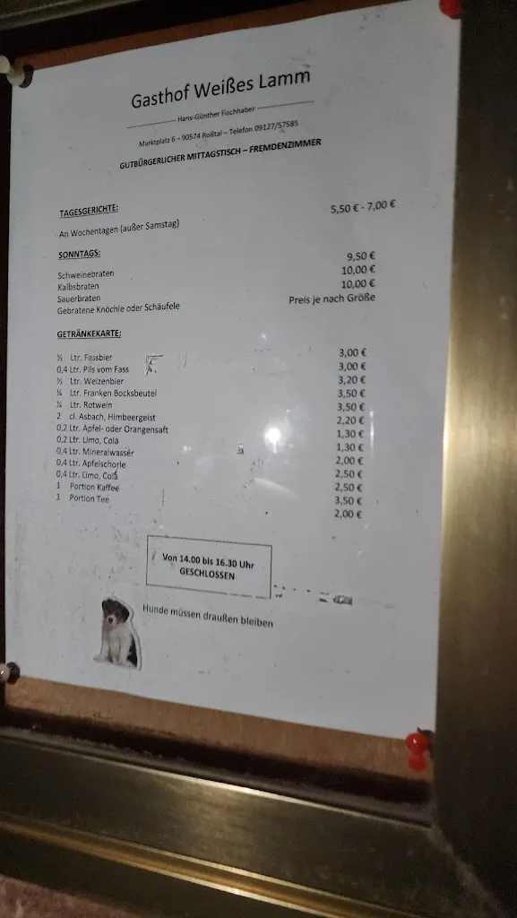 Menu_Gasthof Weißes Lamm_Roßtal_image_1