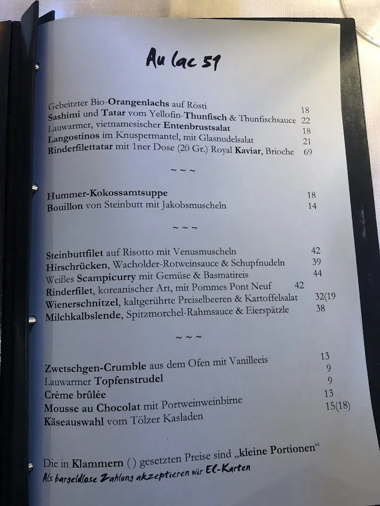 Menu_au lac 51 - Restaurant & Bar_Rottach-Egern_image_1