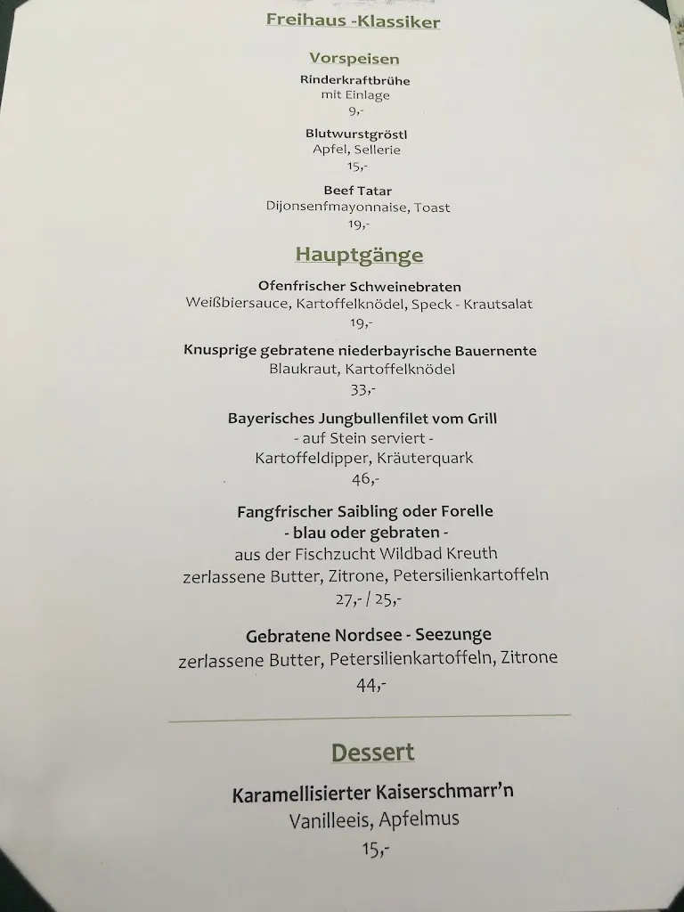 Menu_Freihaus Brenner am Tegernsee_Wiessee_immagine_2