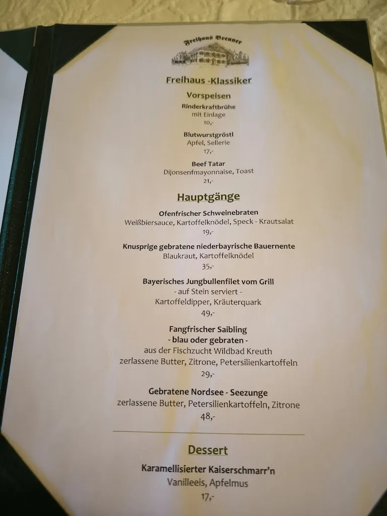 Menu_Freihaus Brenner am Tegernsee_Wiessee_immagine_3