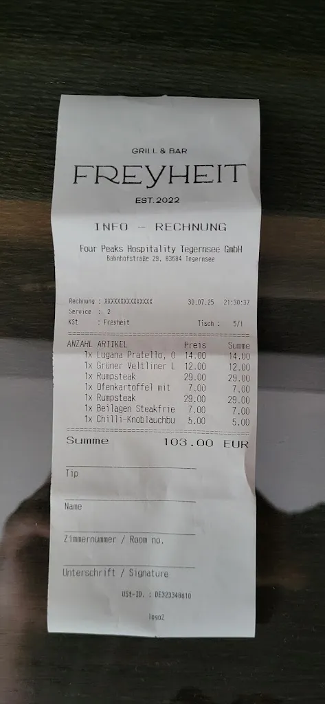 Kay S_FREYHEIT – Grill & Bar_Tegernsee_review