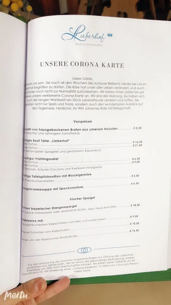 Menu_Gastätte Lieberhof Tegernsee_Tegernsee_image_1