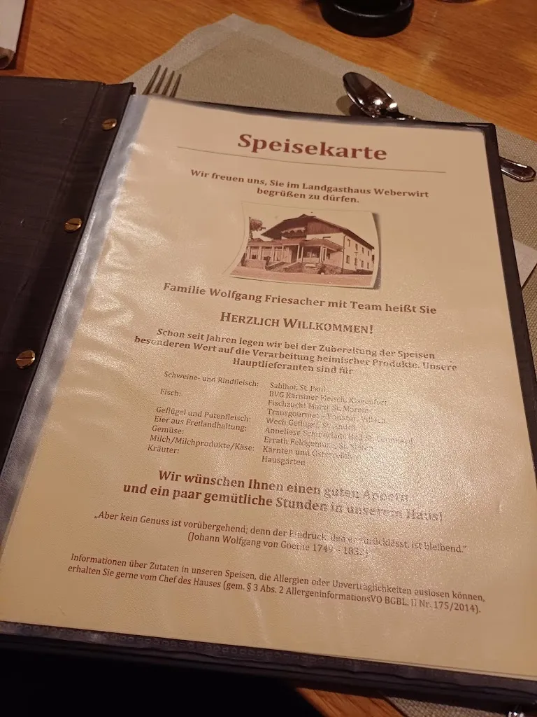 Menu_Gasthaus-Pension Weberwirt_Austria_image_2