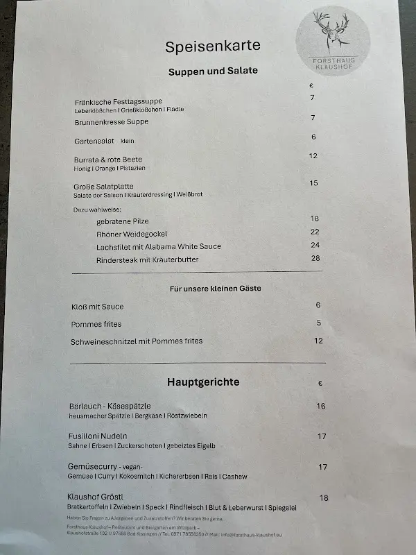 Menu_Forsthaus Klaushof_Kissingen_image_1