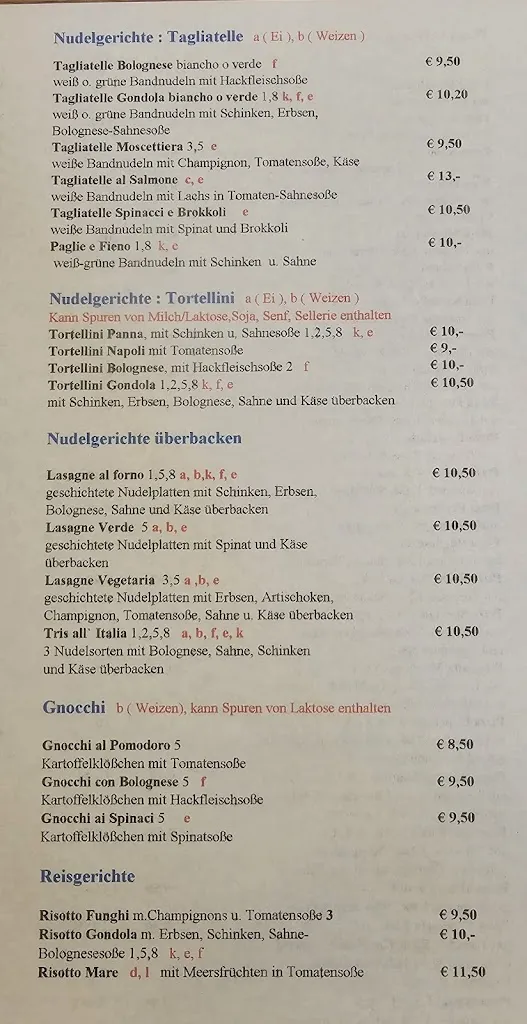 Menu_La Gondola Pizzeria_Schussenried_image_1