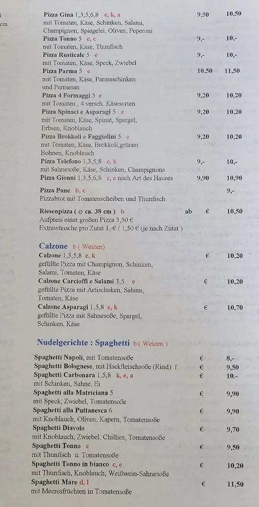 Menu_La Gondola Pizzeria_Schussenried_image_2