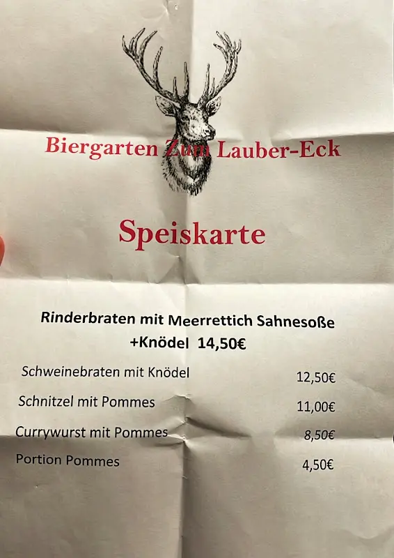 Menu_Biergarten Zum Lauber Eck_Schönsee_image_1