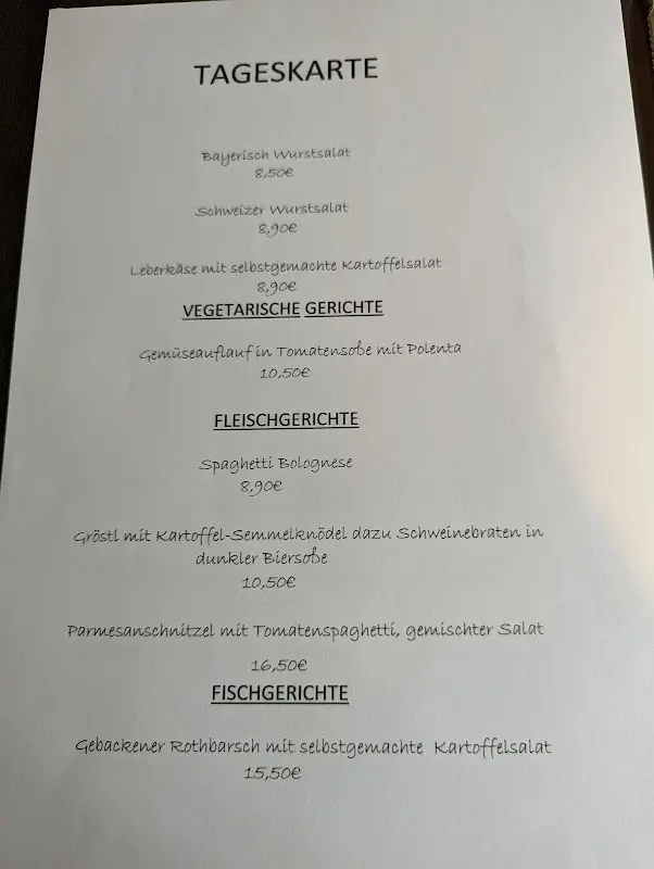 Menu_Gasthaus zum Aleks_Ammersee_immagine_1