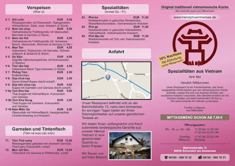 Menu_Restaurant Hanoi Pho_Ammersee_image_1