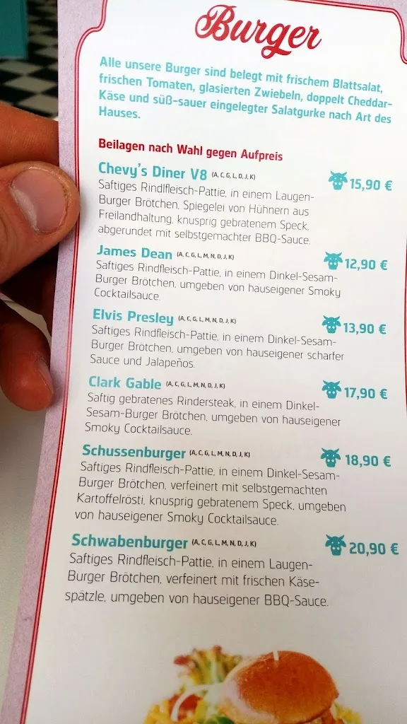 Menu_Chevy's Diner_Schussenried_image_4