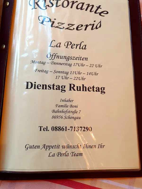 Menu_Restaurante pizzeri La Perla_Schongau_image_4