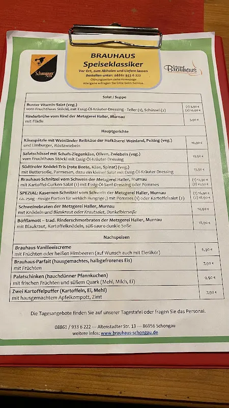 Menu_Schongauer Brauhaus_Schongau_image_1