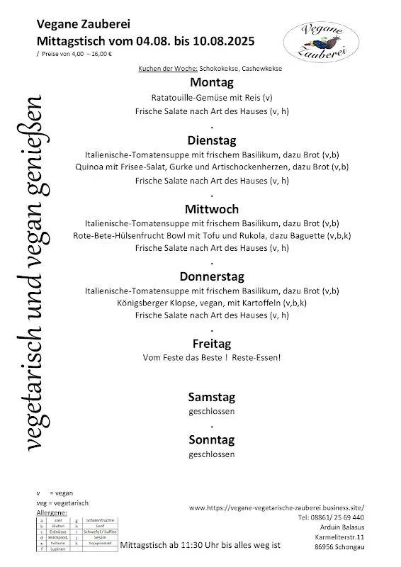 Menu_Vegane Zauberei_Schongau_immagine_2