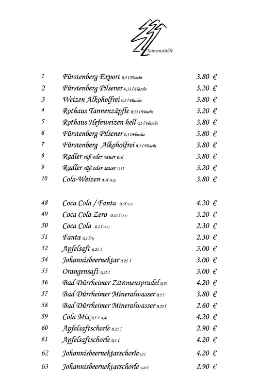 Menu_Gasthof Schwarzwaldtanne_Schwarzwald_immagine_3