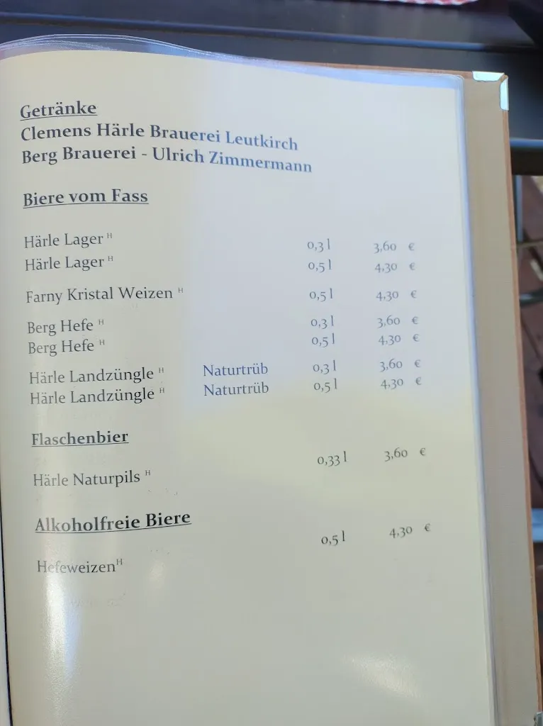 Menu_Bürgerstüble Reichenbach / Bad Schussenried_Schussenried_immagine_2