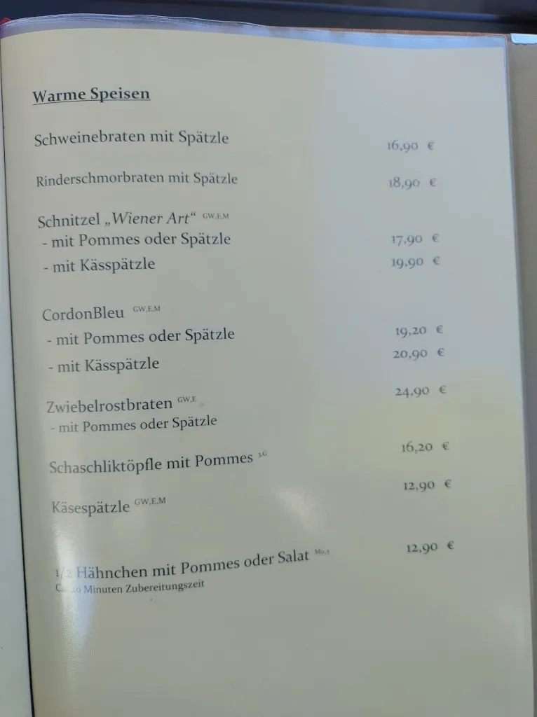 Menu_Bürgerstüble Reichenbach / Bad Schussenried_Schussenried_immagine_4