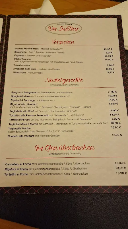 Menu_Restaurant Da Santino_Schorndorf_image_3