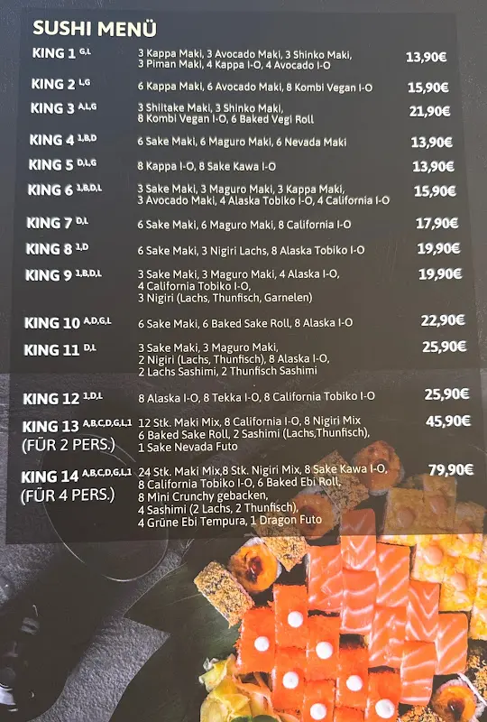 Menü_KING RESTAURANT_Nürnberg_Bild_2