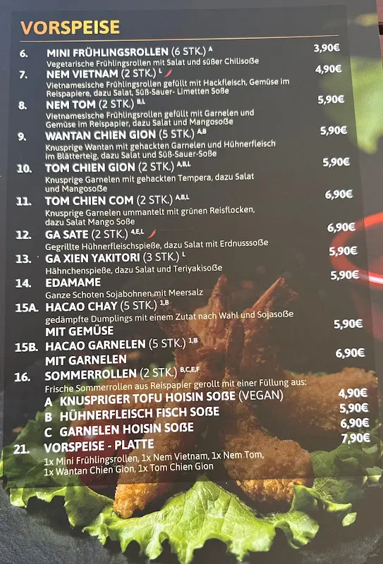 Menü_KING RESTAURANT_Nürnberg_Bild_4