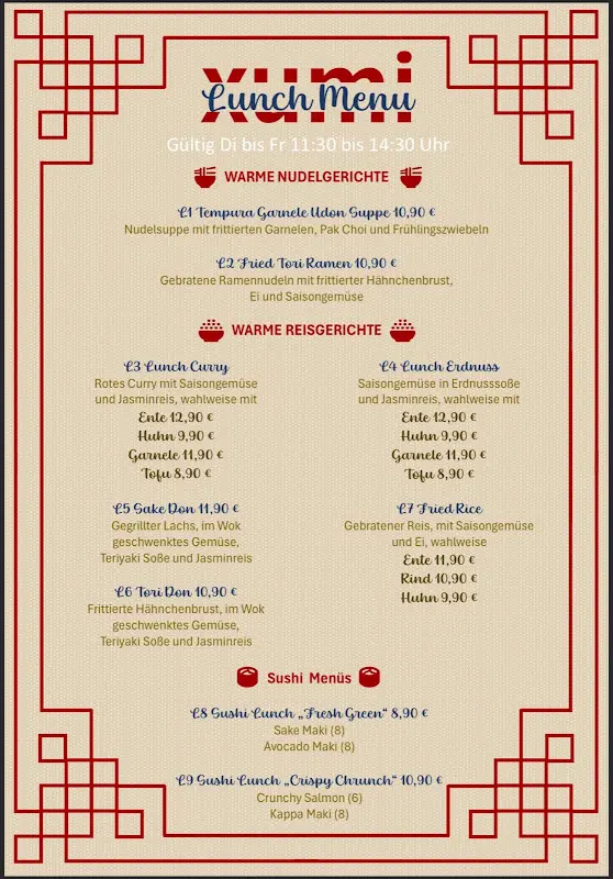 Menu_Xumi Restaurant_Nürnberg_image_2